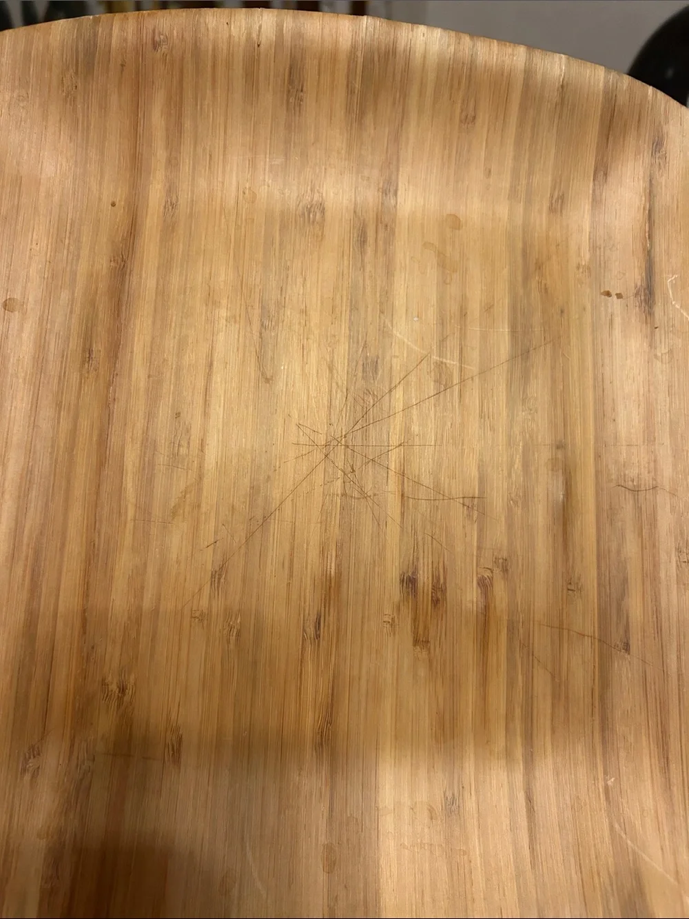 Crate & Barrel Eight bamboo plates 12” x 11.75”